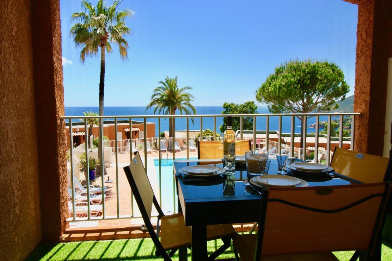 Apartamento Entre mer et massif forestier de l'Estérel Théoule-sur-Mer Exterior foto